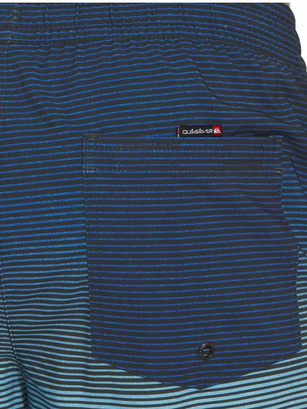 Quiksilver Blue Ombre Stripe Swim Trunks Waist 36